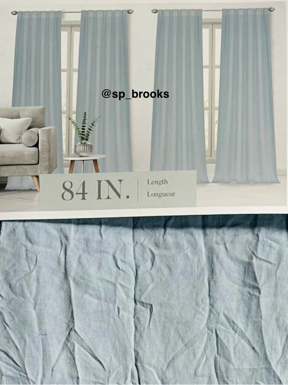 🎁4PC Dream Stories Window Panel Drape Set - Maven Blue Dusk 36x84”